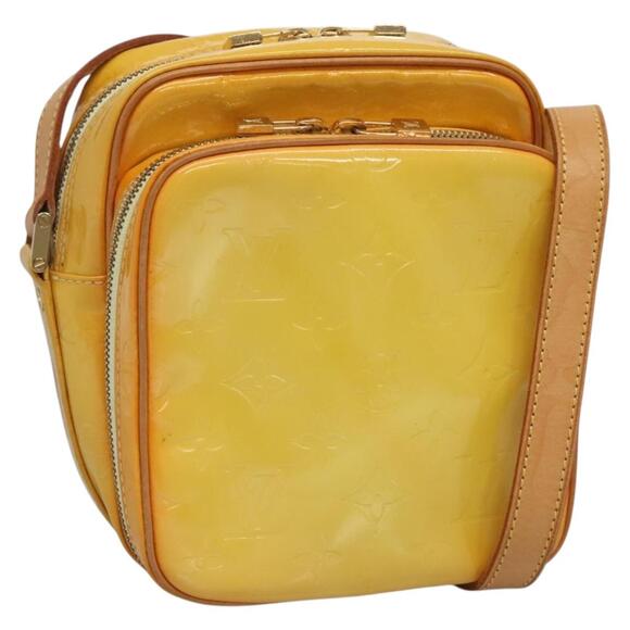 LOUIS VUITTON Monogram Vernis Wooster Bag Lime Yellow M91075 - Picture 1 of 16